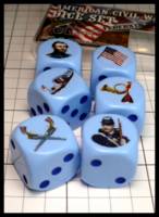 Dice : Dice - Game Dice - American Civil War Dice Federal by eM-4 Minatures - JA Collection Mar 2024